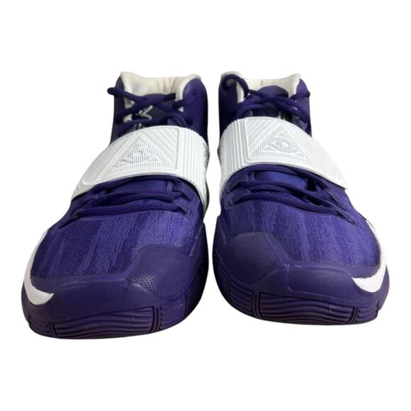 Nike Mens Kyrie 6 TB White & Purple Basketball Sneakers Size 18 Shoes CW4142-501